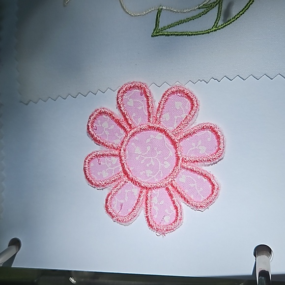 Hand Crafted Other - Handmade machine embroidery flowers patch